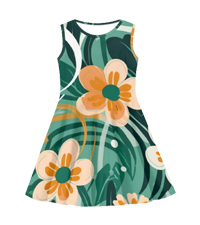 hippie style girls tank dress