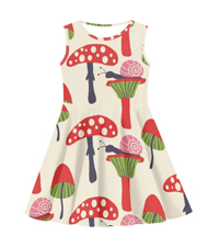 mushroom girls tank dress