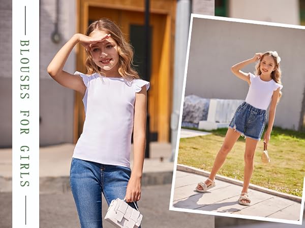 white t shirts for girls