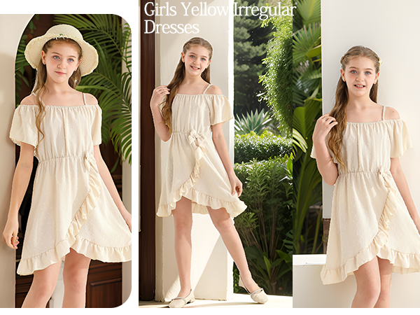 girls cream dress