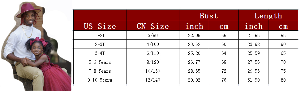 size table