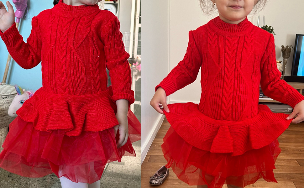 baby red dress