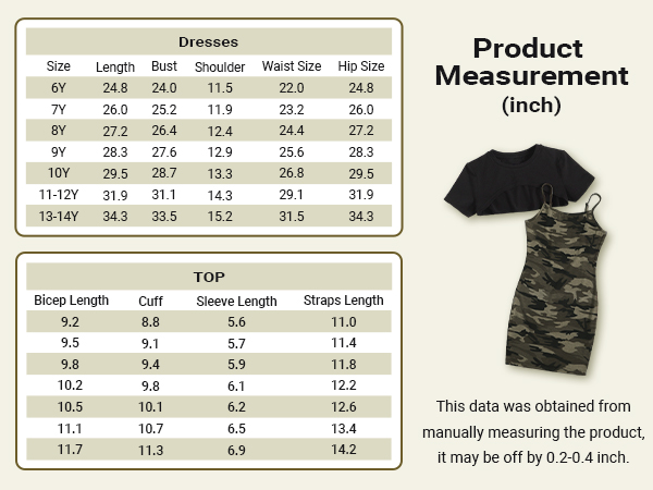 SweatyRocks Girl''s 2 Piece Outfits Short Sleeve Crop Top Tee and Camo Print Cami Dress Set