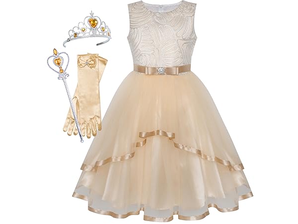 girls beige dress