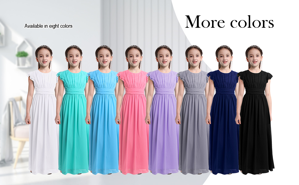 2 layers dress and top chiffon layer, Make your girl more fashionable, attractive and beautiful