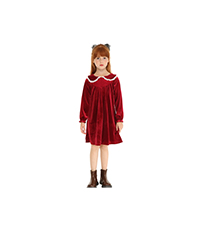 Girls Velvet Dress