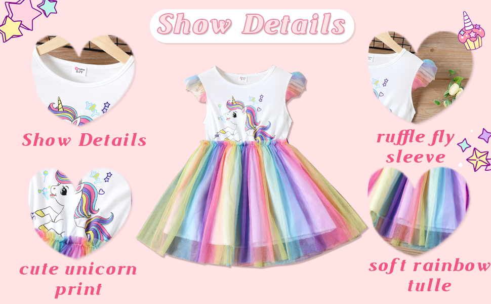 rainbow dress for girl