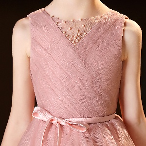 Beaded flower girl dress for wedding