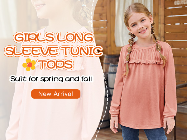 Girls Long Sleeve Shirts