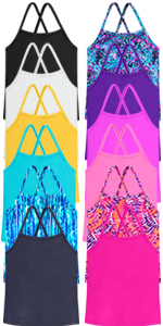 girls super soft upf 50+ camp playground summer layering tank comfortable