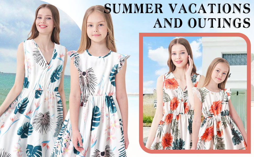 Embrace the summer season with our matching Mommy and Me dresses