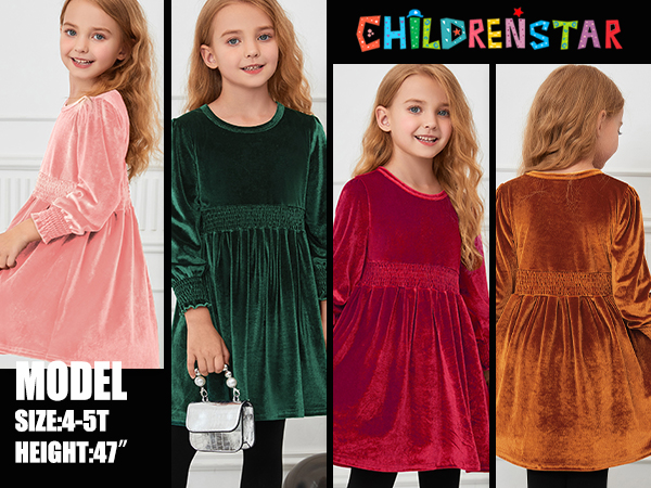 GIRLS VELVET DRESS