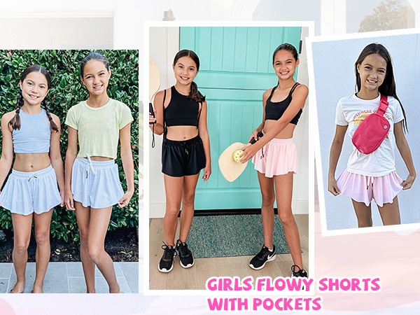 girls flowy shorts