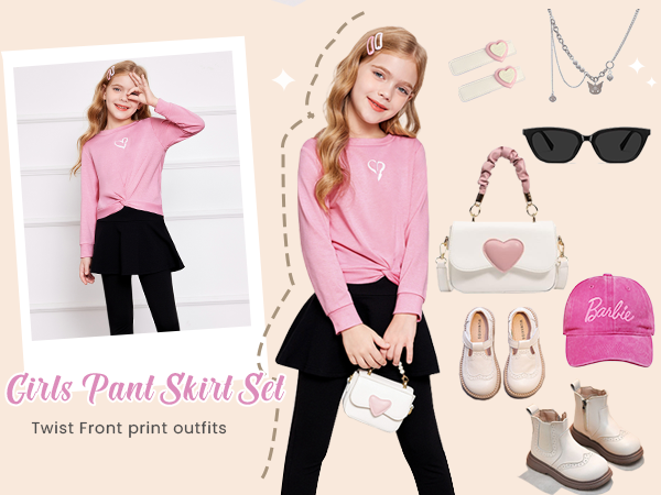 girls pant skrts set