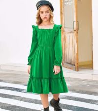 Girls Ruffle Hem Dresses