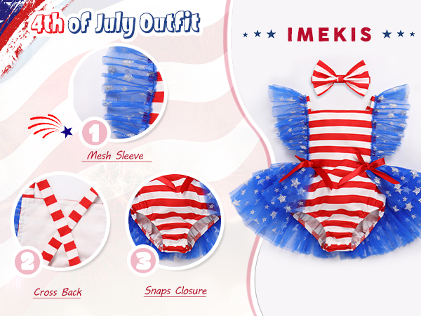 Newborn 4th of July Outfit Baby Girl