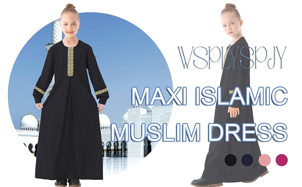 Girls Muslim Islamic Dresses