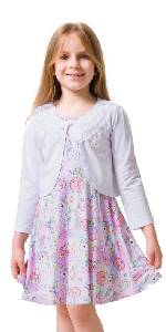 Girls Bolero Cardigan Long Sleeve Lace Shrugs Weddings Party Church Clothes 6t 7t …