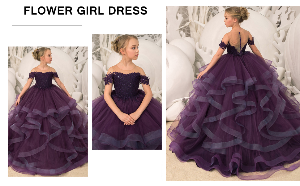 Top Lightning Best deals Girl Pageant Dresses Ball Gown Flower Girl Dress Tulle Communion Dress 2023