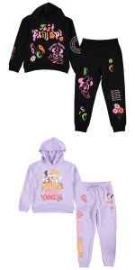 Girls Minnie Mouse Hoodie and Jogger Set