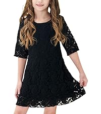 girls black dress size 6-7Y