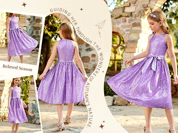 girls purple dress