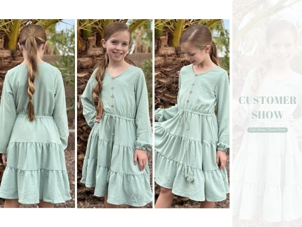 girls flowy  aline swing dress