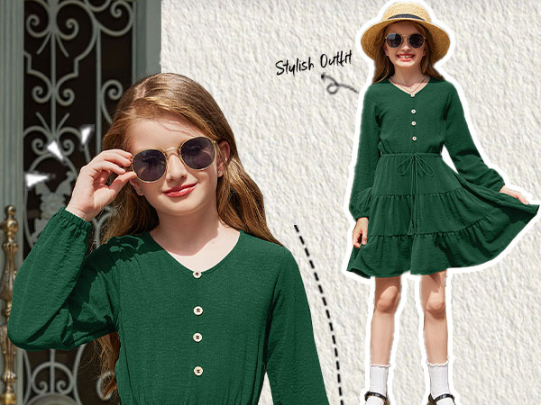 girls long sleeve dress