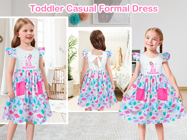 toddler girls casual summer dress 