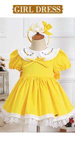 girl yellow dresses