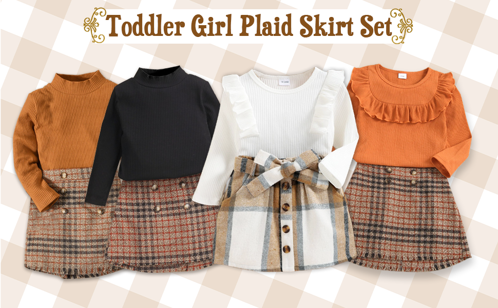 girls skirt set