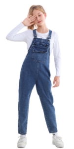 girls denim overalls