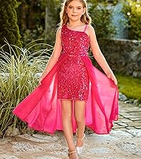 Girls Pink Party Dress