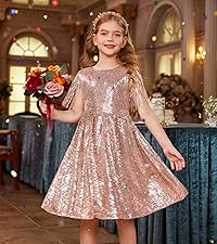 Girls Rose Gold Party Dress