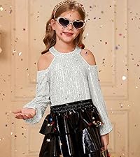 Girls Sequin Dress Shirts