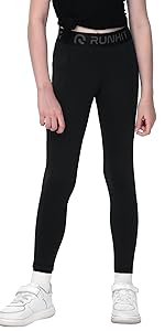 girls black leggings