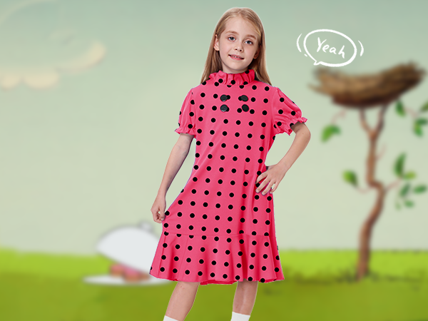 Kids Ruffle Sleeve Midi Dress