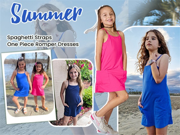 girls casual dress 8-10 sun romper dress