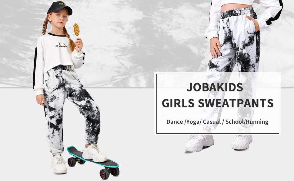 girls tie dye joggers pant