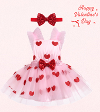 Baby First Valentines Day Outfit Girl