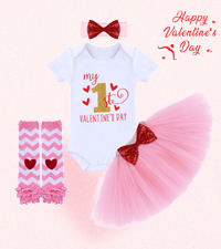 Baby Valentines Day Outfit Girl: My First Valentine''s Girl