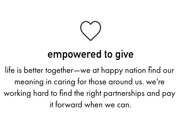 happy nation - empowered to give