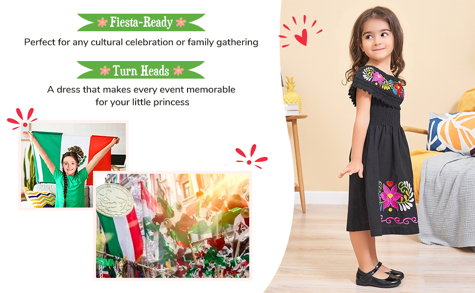 mexican dress for girls Fiesta