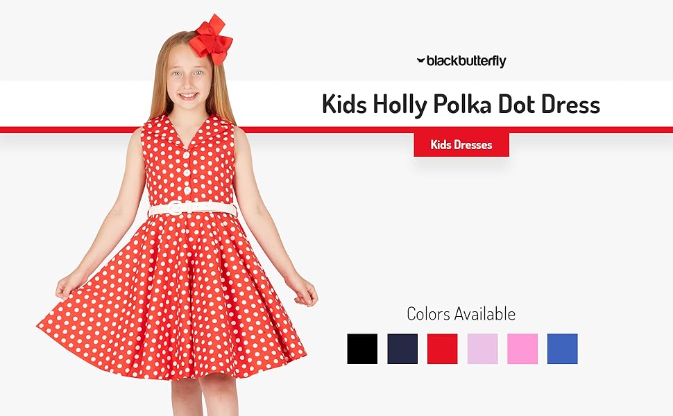 Kids Holly Polka Dot Dress