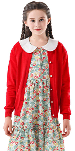 girls Christmas cardigan