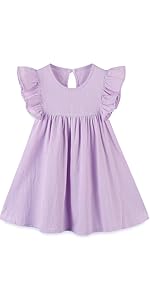 Toddler Baby Girl Cotton Linen Dress