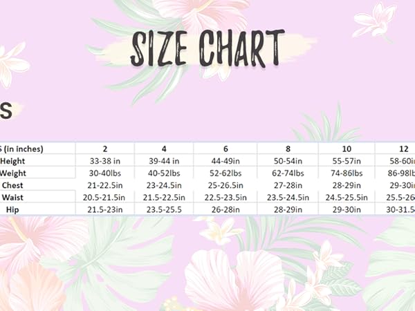 Girls Size Chart