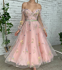 tulle flower dress