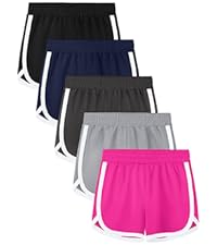 5 Pack Girls Active Shorts