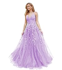 lavender prom dress